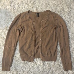 H&M brown cardigan XS